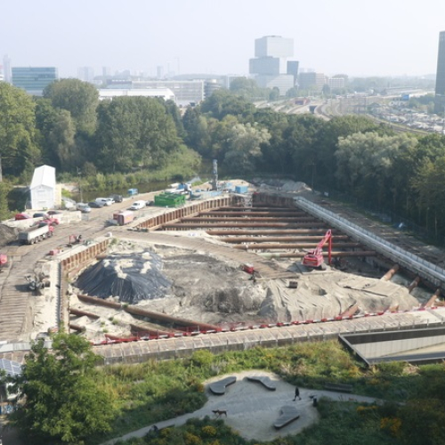 Park Meadows ontgraven bouwput